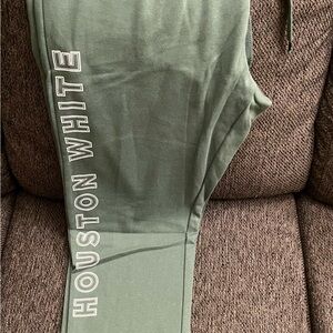 Houston White Green Joggers